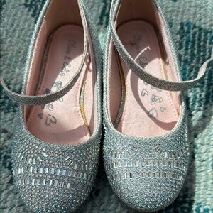 Chic Kids Glitter Shoes - Silver